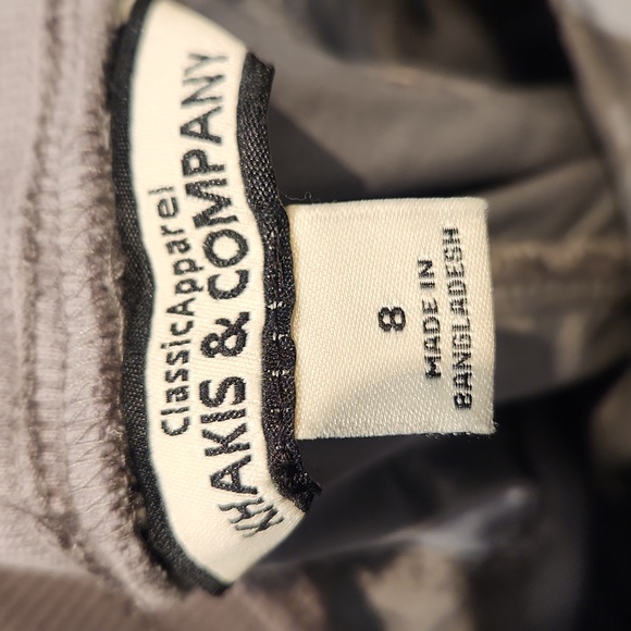 Khakis & Company Women's Sz 8 Casual Cropped Pants w/waist Ties - Picture 5 of 5